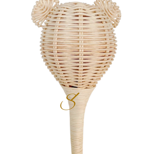 Sonajero de ratán con forma de oso, juguete para la dentición del bebé, otros juguetes para la guardería infantil, para niños - Product Image 3