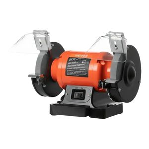 Smerigliatrice da banco ad alta velocità da 6 pollici con motore a induzione da 450W (grana 36/60) per una molatura efficiente - Product Image 1