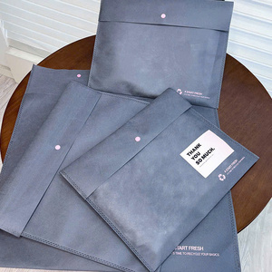 Bolsa de Almacenamiento con Cierre de Botón, de Tela No Tejida, Ecológica, Duradera, con Cordón, para Documentos, Desechable, con Logotipo Personalizado - Product Image 4