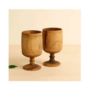 Copa de Vino de Madera de Calidad de Exportación, en Oferta, para Fiestas de Cócteles, Copa de Vino de Madera de Primera Calidad, Vaso de Chupito de Madera - Product Image 1
