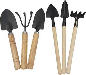 Ensemble d'outils de jardinage légers 3 pièces avec manches en bois – Outils à main pour la plantation et le creusement (OEM) - Product Image 2