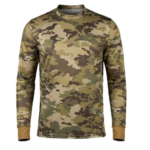 เสื้อเชิ้ตแขนยาวลายพรางสำหรับผู้ชาย ผ้าโพลีเอสเตอร์ซับเหงื่อ สำหรับใส่กิจกรรมกลางแจ้งในฤดูใบไม้ผลิ - Product Image 2