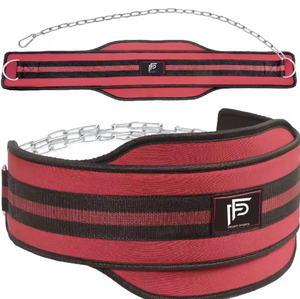 Ceinture de dips en néoprène robuste avec chaîne en acier pour la musculation et l'entraînement en salle de sport – La meilleure ceinture de dips pour les séances d'entraînement en salle - Product Image 4