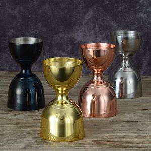 Metal Cocktail Measuring Jigger 30ml 45ml Double Sided Shot Glass Copper Finish Bartender <b>Bar</b> Mixing Accessory <b>Tool</b> - Product Image 6
