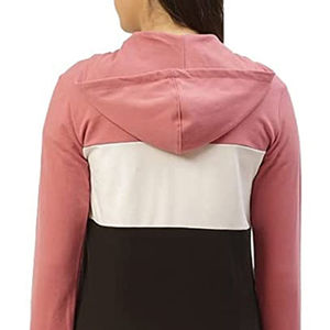 Women Color Blocking Tracksuit Set Full Sleeve Half-<b>Zip</b> Sporty Casual With Side Pockets Elastic Waist Autumn Wear - Product Image 3