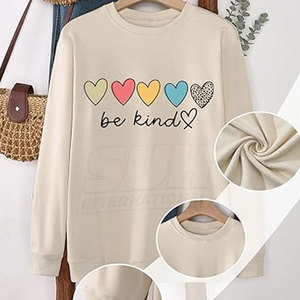 เสื้อสเวตเชิ้ตพิมพ์ลาย DTF สำหรับผู้หญิง ดีไซน์รักษ์โลก ใส่สบายในฤดูหนาว ผลิตจากผ้าฝ้าย 100% ระบายอากาศได้ดี แห้งเร็ว คุณภาพสูง ราคาประหยัด - Product Image 5