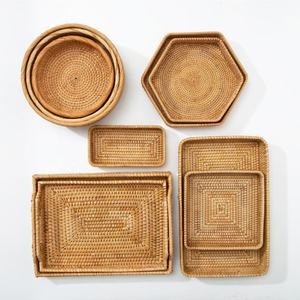 Plateau de service en rotin tissé à la main, articles de table pour hôtels et restaurants, fabricant OEM du Vietnam - Product Image 6