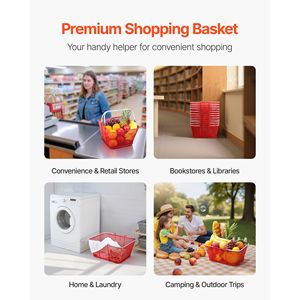 Set di 12 Cesti Impilabili in Metallo da 22L con Struttura a Rete Densa e Manici, Portatili e Capacità di 20 kg - Product Image 1