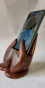 Handcrafted Wooden Knife Holder Block Hand Shape Design Kitchen Knife Stand Organizer Countertop Storage <b>Rustic</b> <b>Decor</b> - Product Image 2