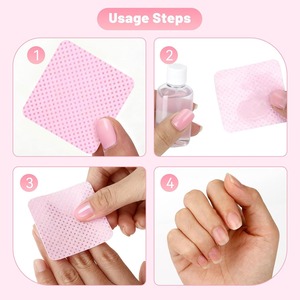 200 Toallitas de Algodón Gruesas Sin Pelusa para Uñas, con Logotipo Personalizado, Discos Desechables para Remover Esmalte de Gel, para Salón de Uñas Profesional - Product Image 4
