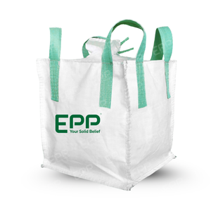 Sacs en vrac circulaires FIBC Formstable de 1 tonne en PP tissé laminé, traités anti-UV, recyclables, imprimés flexo, avec fermeture éclair, 1 mètre cube - Product Image 5