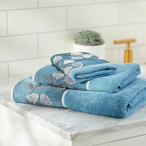 Ensemble de serviettes de bain de luxe moderne, 3 pièces, décoration de salle de bain contemporaine, serviette de bain, serviette à main, serviette de toilette - Product Image 5