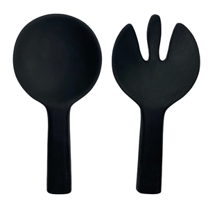 Service à salade classique en résine avec motif tourbillon rose, fabriqué à la main pour le thé, le sucre, la salade, décoration de table élégante, couverts de cuisine écologiques - Product Image 4