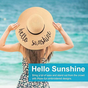 Premium Panama Style <b>Floppy</b> Straw <b>Hat</b> with Ribbon & Rope Unisex Summer Sun <b>Hat</b> Custom Logo OEM Factory Direct Wholesale Supplier - Product Image 1