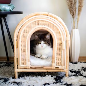 Cozy Home for Dogs and Cat Rattan Dog House <b>Cheap</b> Animal Pet Houses Pets Furniture Wholesale - Product Image 4