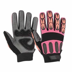 Synthetic Leather Back Four-way Foam <b>Lamination</b>, Tpr Strap Heavy Duty Heat Resistant Industrial Safety Mechanic Gloves - Product Image 4