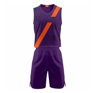 OEM Custom Sublimated Reversible Basketball Jerseys Breathable <b>Orange</b> Uniform for Women Men Cheap Team Basketball Uniform - Product Image 1