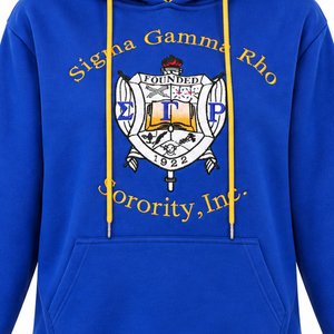 <b>Black</b> Blue Gold Hockey Hoodie Unisex Lace Up Pullover Hooded <b>Sweatshirt</b> Embroidered Crest Striped Sleeve Casual Sportswear - Product Image 3