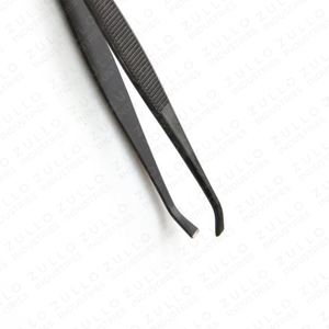 Professional Stainless Steel Slant Tip Eyebrow Tweezers with Custom Logo Non Slip Grip Precision Beauty <b>Tool</b> - Product Image 3