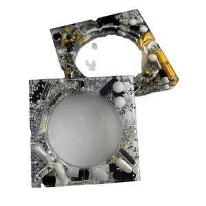 BOOST Chunky Boho Designer de Mode Bijoux Résine Géométrique Bracelet Cadeau Marbre Ambre Irrégulier Acrylique Bracelet pour Femmes Filles - Product Image 2