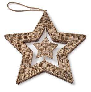 Handcrafted Woven Rattan <b>Star</b> Christmas Decorations Natural <b>Hanging</b> <b>Star</b> Ornament Holiday Party Home Decor Wholesale Supplier - Product Image 4
