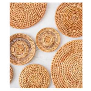 Wholesale Vietnam Handmade Rattan Charger Plate Decorative <b>Table</b> Setting Wicker Tray Dining Accessory - Product Image 6