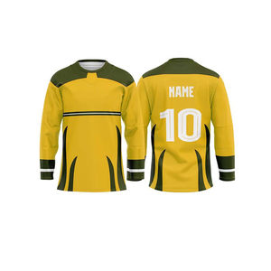 Camisetas de Hockey sobre Hielo Ligeras, Personalizadas, Unisex, OEM, Sublimadas, Transpirables, Impresas, 100% Poliéster, de Secado Rápido, con Logotipo Personalizado, MOQ Bajo - Product Image 4