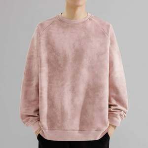 Hot Selling High Quality OEM Custom Logo Winter <b>Drop</b> Shoulder <b>Acid</b> Washed Oversized Men's Sweatshirt 380 GSM Heavyweight Fleece - Product Image 1