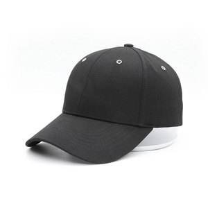 Casquette de baseball noire à 6 panneaux, 100% coton sergé, ajustée, unisexe, décontractée, couleur unie, taille adulte 58-60CM - Product Image 5
