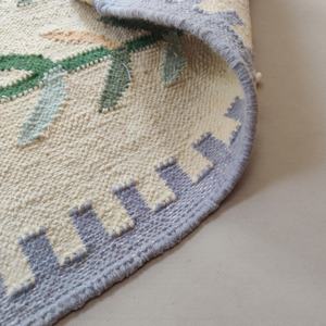 Alfombra Durrie de Lana Hecha a Mano |   Alfombra Tejida a Mano de Estilo Plano, Abstracta, Ecológica y de Pelo Corto para Sala de Estar, Dormitorio y Decoración Moderna del Hogar - Product Image 6