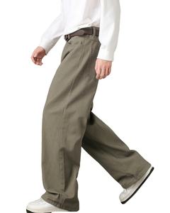 Custom Oversized New Trend Baggy <b>Denim</b> Jeans Men Vintage Wash Straight Wide Leg Streetwear Jeans Fashionable Loose <b>Trousers</b> - Product Image 3