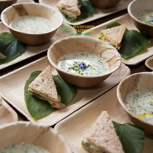 Palm Leaf <b>Dinnerware</b> for Food Presentation Disposable Plates Bowls and Trays for Catering Restaurants and Events - Product Image 6