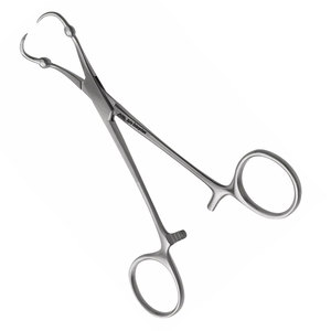 Pinza de toalla Backhaus Roeder con bola y enclavamiento, 4 pulgadas, puntas de bola, acero inoxidable, para instrumentos médicos, Apto Enterprises - Product Image 5