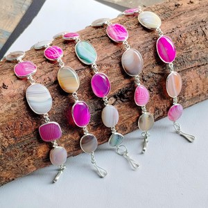Banded Agate <b>Bracelet</b>, Handmade <b>Bracelets</b> , Gemstone Jewelry, Gift For Mother - Product Image 1