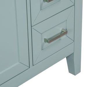 Mueble de Baño con Lavabo Integrado de 30 Pulgadas, Estructura Sólida de MDF, Color Verde, con Cajones (SKU Antiguo N725S999222F) - Product Image 2
