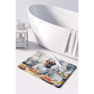 Bullmastiff the Chef Memory Foam <b>Kitchen</b> Mat Machine <b>Washable</b> Anti-Fatigue Cushion Comfort Bath <b>Rug</b> <b>Kitchen</b> <b>Rug</b> - Product Image 3