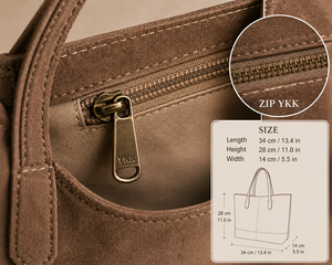 Sac fourre-tout minimaliste en daim, couleur unie, ouverture supérieure, sac à main pour femme, usage quotidien - Product Image 4