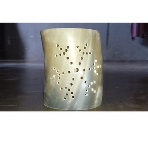 Natural Horn Votive Candle Holder Burnt Beeswax Tea Light Cup Decorative <b>Wall</b> <b>Sconce</b> for Home Party Decor - Product Image 4