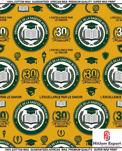 Luxury African Wax Print Fabric Manufacturer Custom University Anniversary Convention Celebration Textile Supplier OEM ODM - Product Image 2