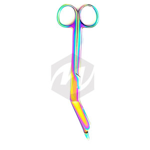 กรรไกรตัดผ้าพันแผลไทเทเนียมสีรุ้งหลากสี 4 ชิ้น ขนาด 7.25 5.5 4.5 3.5 นิ้ว กรรไกรผ่าตัดคุณภาพพรีเมียม อุปกรณ์การแพทย์ - Product Image 4