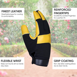 ถุงมือทำงานอุตสาหกรรมแฟชั่นสั่งทำพิเศษ ถุงมือหนังนิรภัยสำหรับทำงาน พร้อมดีไซน์และขนาดตามสั่ง - Product Image 2