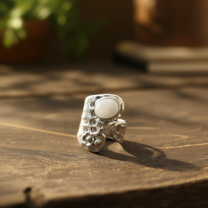 6.0 Gram Hammer <b>Moonstone</b> Fashion <b>Ring</b> - Product Image 3
