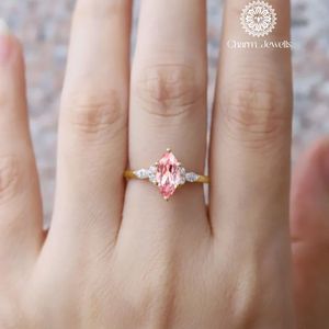 Charm Jewells IGI Certified 3 GM <b>Silver</b> Gold Plated Cushion Cut Moissanite <b>Eternity</b> Band <b>Ring</b> Prong Setting Women's Classic <b>Ring</b> - Product Image 2