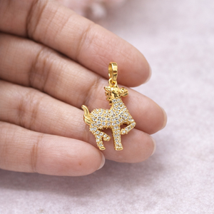 Horse Animal 925 <b>Sterling</b> <b>Silver</b> Diamond Dainty Minimalist Charm <b>Pendant</b> <b>Necklace</b> - Product Image 3