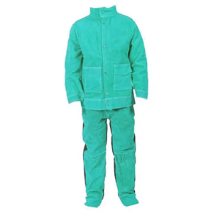 High Quality Cowhide Split Leather Premium Industrial Fire Resistant Level Protection Safety <b>Jacket</b> Welding Suits <b>Construction</b> - Product Image 5