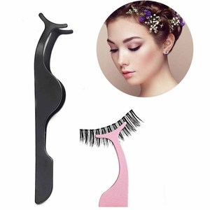 Pince à épiler en acier inoxydable pour extensions de cils, pointe lisse, applicateur de précision pour pose de faux cils - Product Image 4