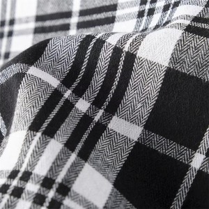 Chemise à manches longues en flanelle 100 % coton teint en fil, col montant, respirante, pour homme, poids lourd, marque privée d'usine, Printemps 2026 - Product Image 6
