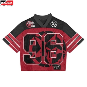 Camiseta de Fútbol de Malla de Diseño Avanzado, Ligera, Antibacteriana, Cuello en V, Uniforme Personalizado para Equipos Unisex - Product Image 1