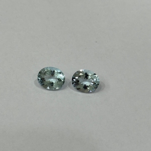 Aguamarina Azul Natural, Corte Ovalado, 9x11mm, 6.20Ct, Par, Buena Calidad, Sin Tratar, Piedra Preciosa Suelta de Madagascar, Piedra para Joyería al por Mayor - Product Image 4