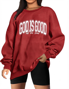 Women's Autumn Casual Cotton Fleece Sweatshirt Custom Logo Front <b>Drop</b> Shoulder Streetwear Hoodie Anti-Wrinkle Oversized Pullover - Product Image 1